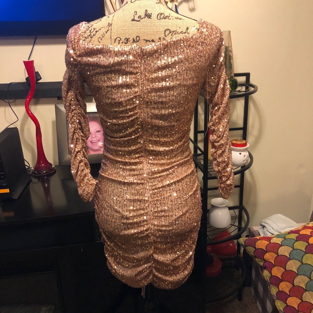 Zara Sequins Mini Dress - Picture 6 of 8